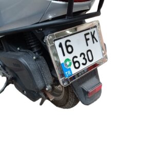 MOTOR MOTORSİKLET TRAKTÖR PLAKALIK PLASTİK KROM ÇERÇEVELİ