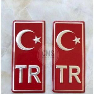 PLAKA TR 2Lİ ALUMİNYUM BANTLI