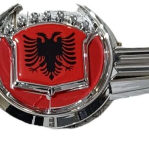 ÇELENK ARMA PLASTİK KROM ARNAVUT BAYRAĞI LOGOLU KIRMIZI ÇERÇEVE