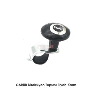CARUB Direksiyon Topuzu Siyah-Krom