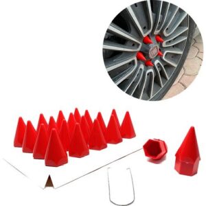 17 MM BİJON KAPAK SİVRİ KIRMIZI