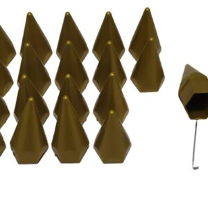 17 MM BİJON KAPAK SİVRİ GOLD