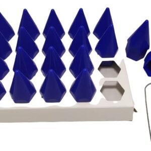 17 MM BİJON KAPAK SİVRİ MAVİ