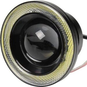 SİS LAMBASI MERCEK ANGEL 12V COB METAL 89MM SARI 2 ADET